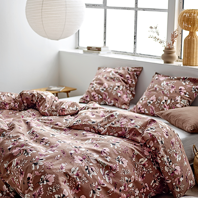 Södahl Nights Bloom sengetøj taupe 140x200 cm