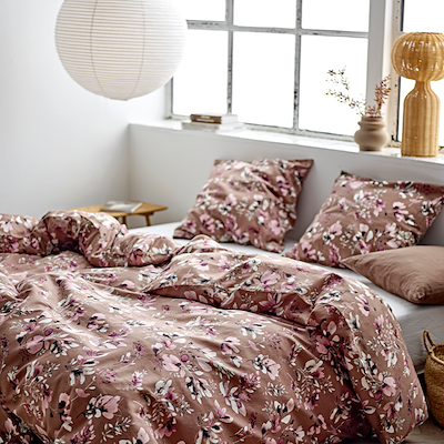 Södahl Nights Bloom sengetøj taupe 140 x 220 cm