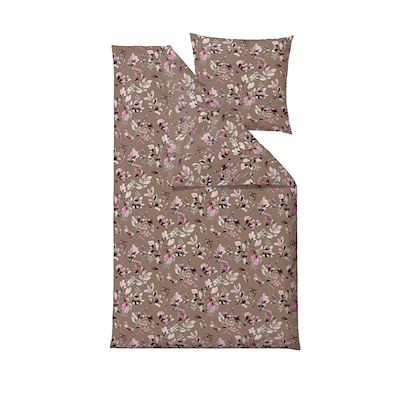 Södahl Nights Bloom sengetøj taupe 140 x 220 cm