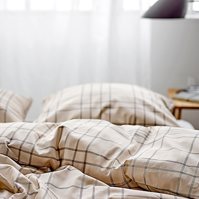 Södahl Tartan sengetøj beige 140x220 cm