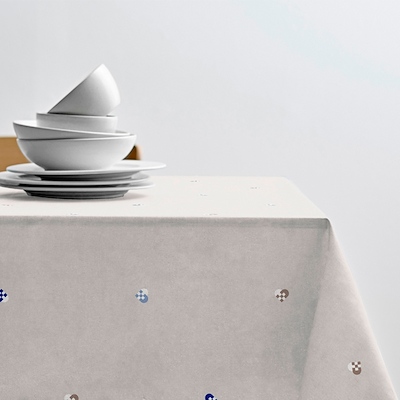 Södahl Christmas Hearts dug blå 140x320 cm