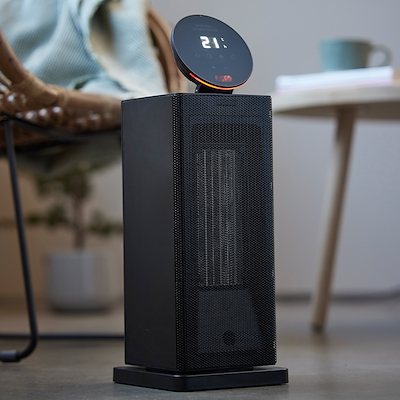 Nordic Sense varmeblæser sort 2000 watt
