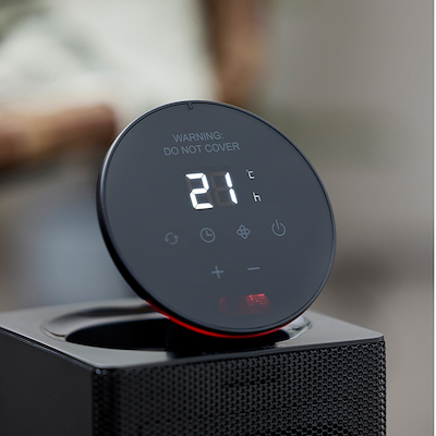 Nordic Sense varmeblæser sort 2000 watt