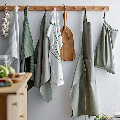 Södahl Organic Line viskestykke olive 50x70 cm