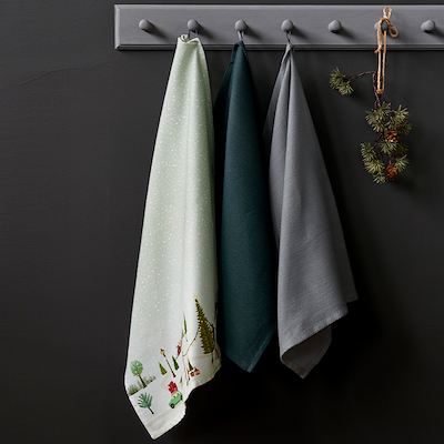 Bastian Tekstiler Vinter viskestykke arctic ice 70x50 cm