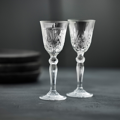 Lyngby Glas Melodia snapseglas 5 cl 4 stk.