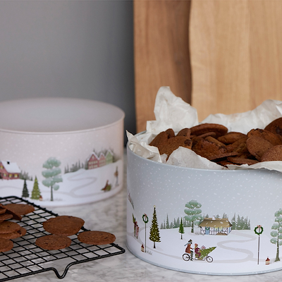 Bastian kagedåsesæt vinter arctic ice/woodrose 2 stk.