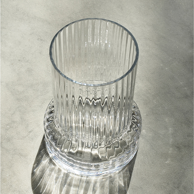 Villa Collection Hvils vase klar glas H29 cm