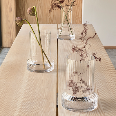 Villa Collection Hvils vase klar glas H29 cm