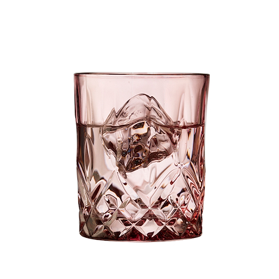 Lyngby Glas Sorrento whiskyglas pink 4 stk 32 cl
