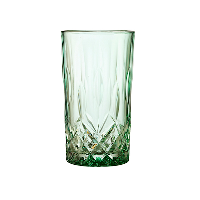 Lyngby Glas Sorrento highball grøn 4 stk. 38 cl