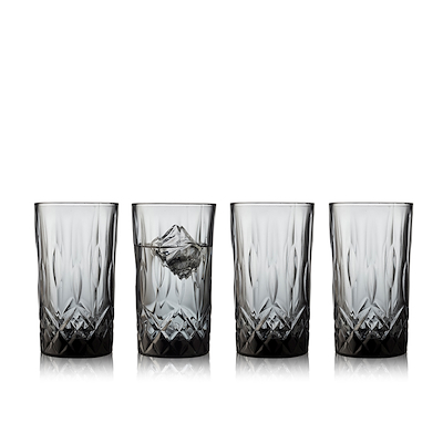 Lyngby Glas Sorrento highball smoke 4 stk 38 cl