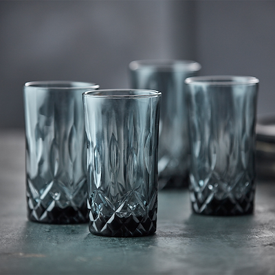 Lyngby Glas Sorrento highball smoke 4 stk 38 cl