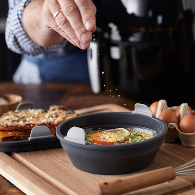 Holm airfryer silikoneform rund sort