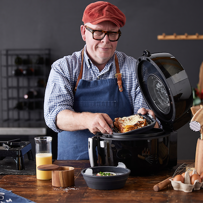 Holm airfryer silikoneform rund sort