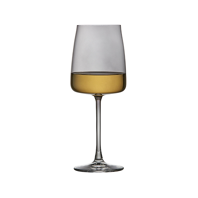Lyngby Glas Krystal Zero hvidvinsglas smoke 4 stk. 43 cl