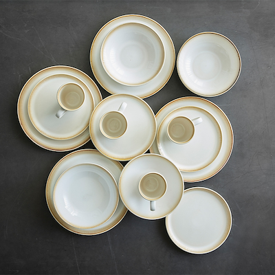 Bitz servicesæt 16 dele creme