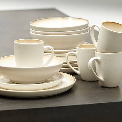 Bitz servicesæt 16 dele creme