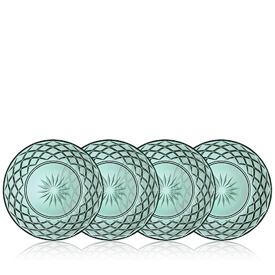 Lyngby Glas Sorrento tallerken 4 stk. grøn 21cm