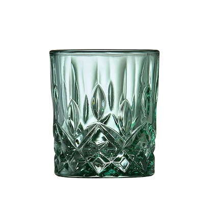 Lyngby Glas Sorrento shotglas grøn 4 cl 4 stk.