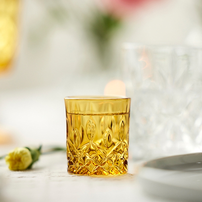 Lyngby Glas Sorrento shotglas amber 4 cl 4 stk.