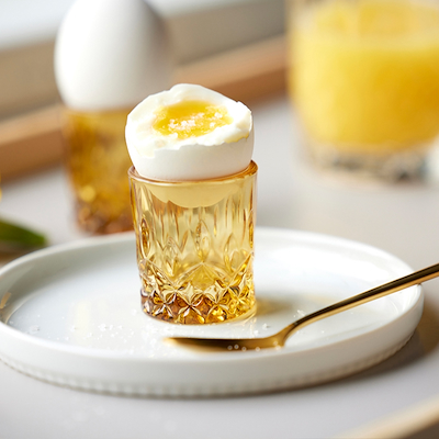 Lyngby Glas Sorrento shotglas amber 4 cl 4 stk.