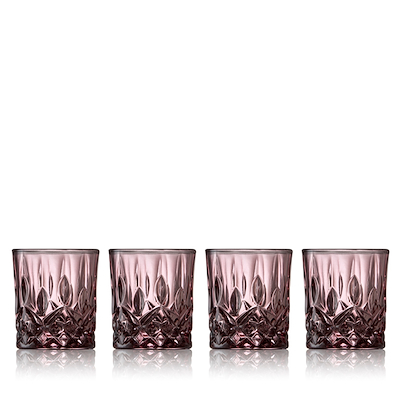 Lyngby Glas Sorrento shotglas pink 4 cl 4 stk.