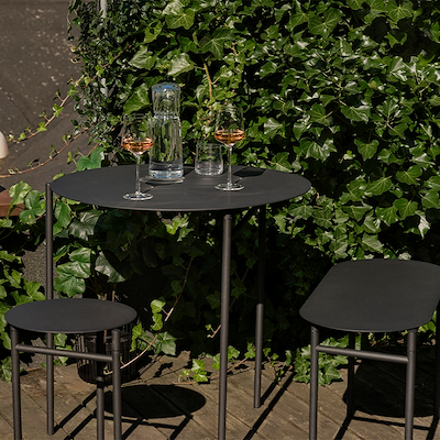 Zone Disc bord sort Ø70 cm