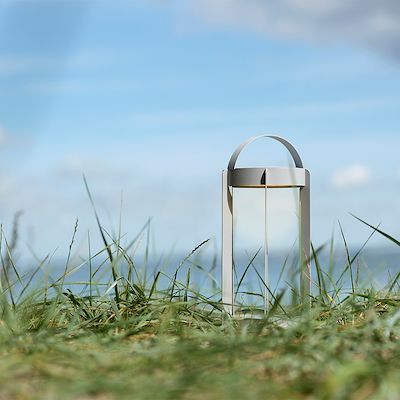 Zone Firefly LED Lanterne soft grey H30 cm