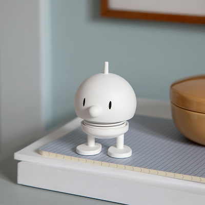 Hoptimist Soft Bumble figur hvid H7,6 cm