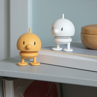 Hoptimist Soft Bumble S figur hvid H 7,6 cm