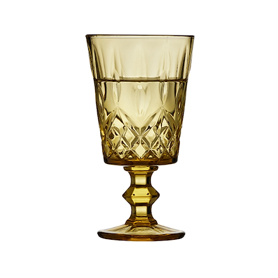 Lyngby Glas Sorrento vinglas amber 29 cl 4 stk.