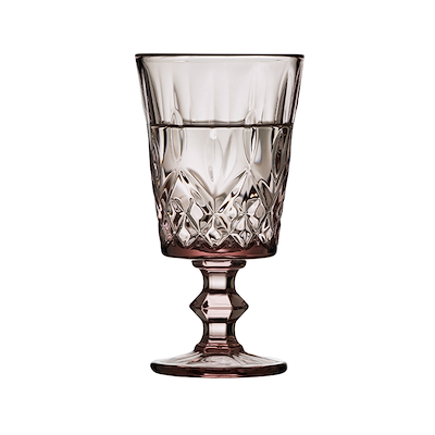 Lyngby Glas Sorrento vinglas pink 29 cl 4 stk.
