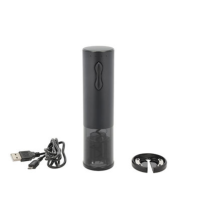 Nordic Sense elektrisk vinåbner genopladelig sort