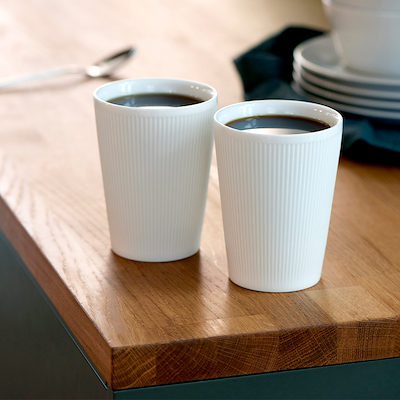 Pillivuyt Eventail termokrus 25 cl 2 stk. hvid