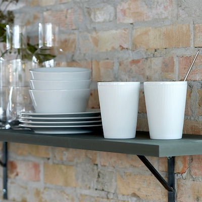 Pillivuyt Eventail termokrus 25 cl 2 stk. hvid