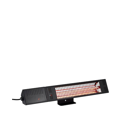 Nordic Sense terrassevarmer til væg sort L 54,7 cm 1500 watt