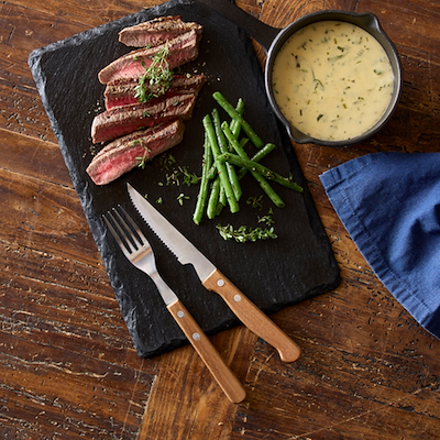 Holm steakbestik akacie 8 dele