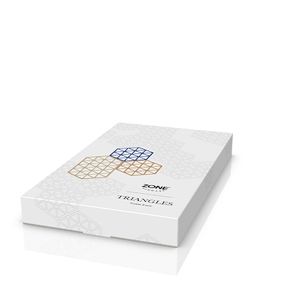 Zone Triangles bordskåner 3 stk khaki/warm sand/indigo