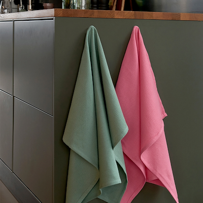 Bastian Tekstiler Diamond Viskestykke bubblegum 50x70 cm