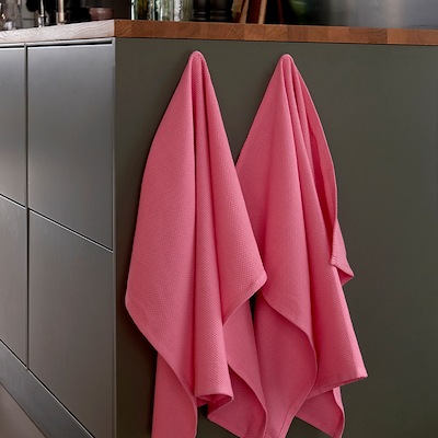 Bastian Tekstiler Diamond Viskestykke bubblegum 50x70 cm