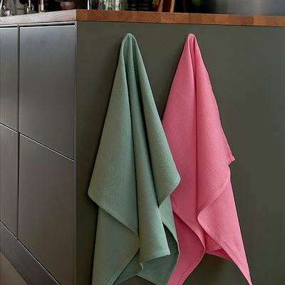 Bastian Tekstiler Diamond Viskestykke green bay 50x70 cm