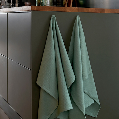 Bastian Tekstiler Diamond Viskestykke green bay 50x70 cm