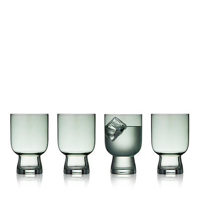Lyngby Glas Sorrento Vandglas grøn 30 cl 4 stk.