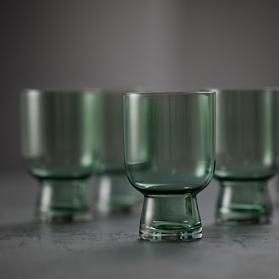 Lyngby Glas Sorrento Vandglas grøn 30 cl 4 stk.