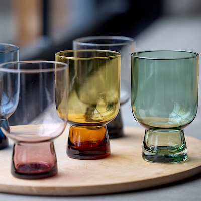 Lyngby Glas Sorrento Vandglas grøn 30 cl 4 stk.