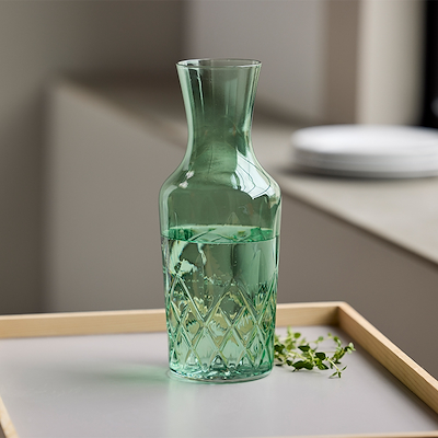 Lyngby Glas Sorrento vandkaraffel grøn 1 liter