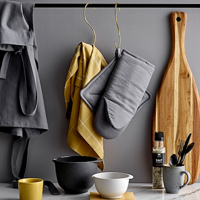 Södahl Soft forklæde grå 70 x 91 cm