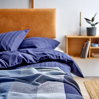 Södahl Noble sengetøj navy blue 140x200 cm