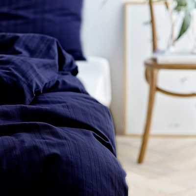 Södahl Noble sengetøj navy blue 200x220 cm